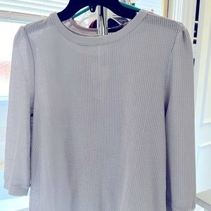 Gray 3/4 length blouse